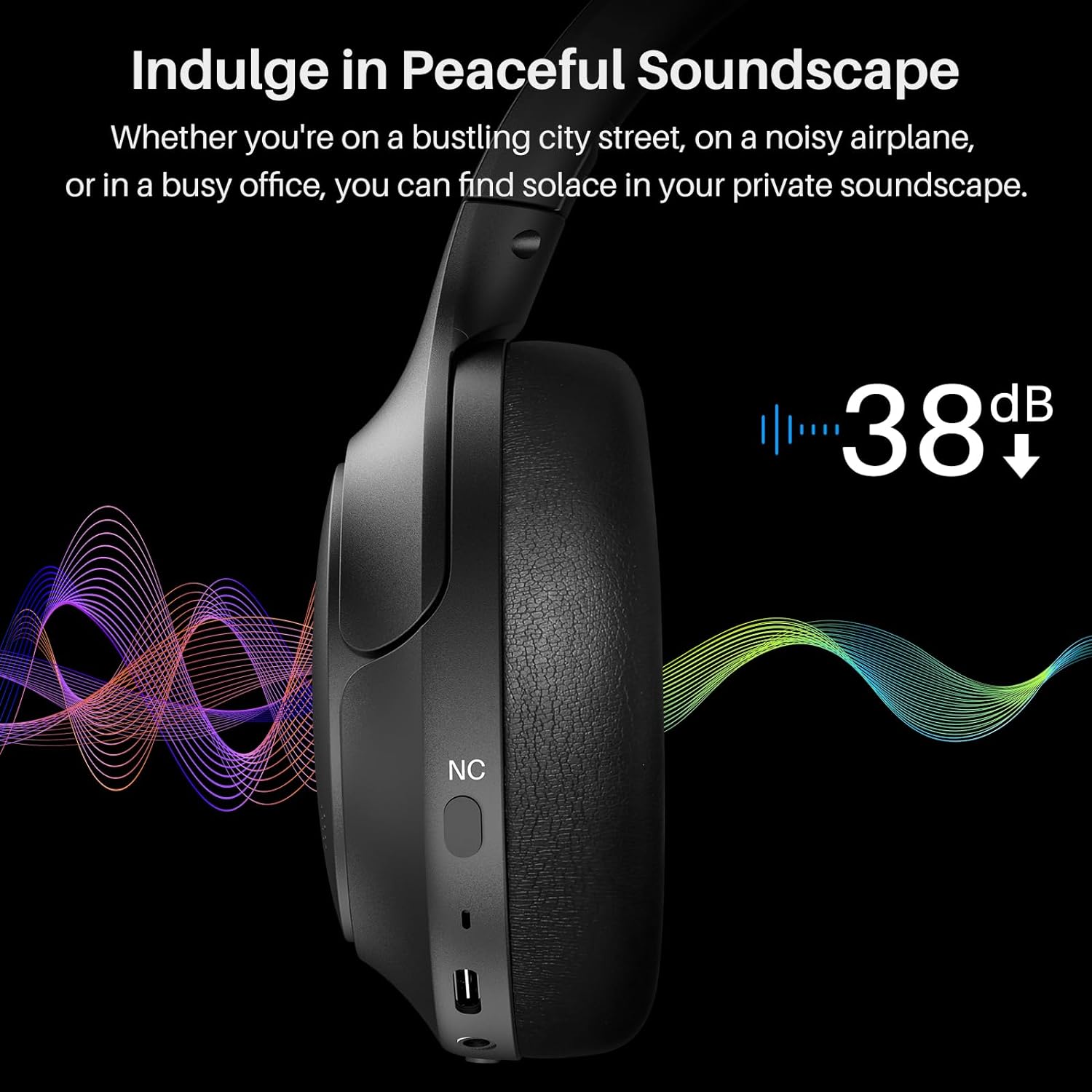 HT2 Hybrid Active Noise Cancelling Headphones - Image 3